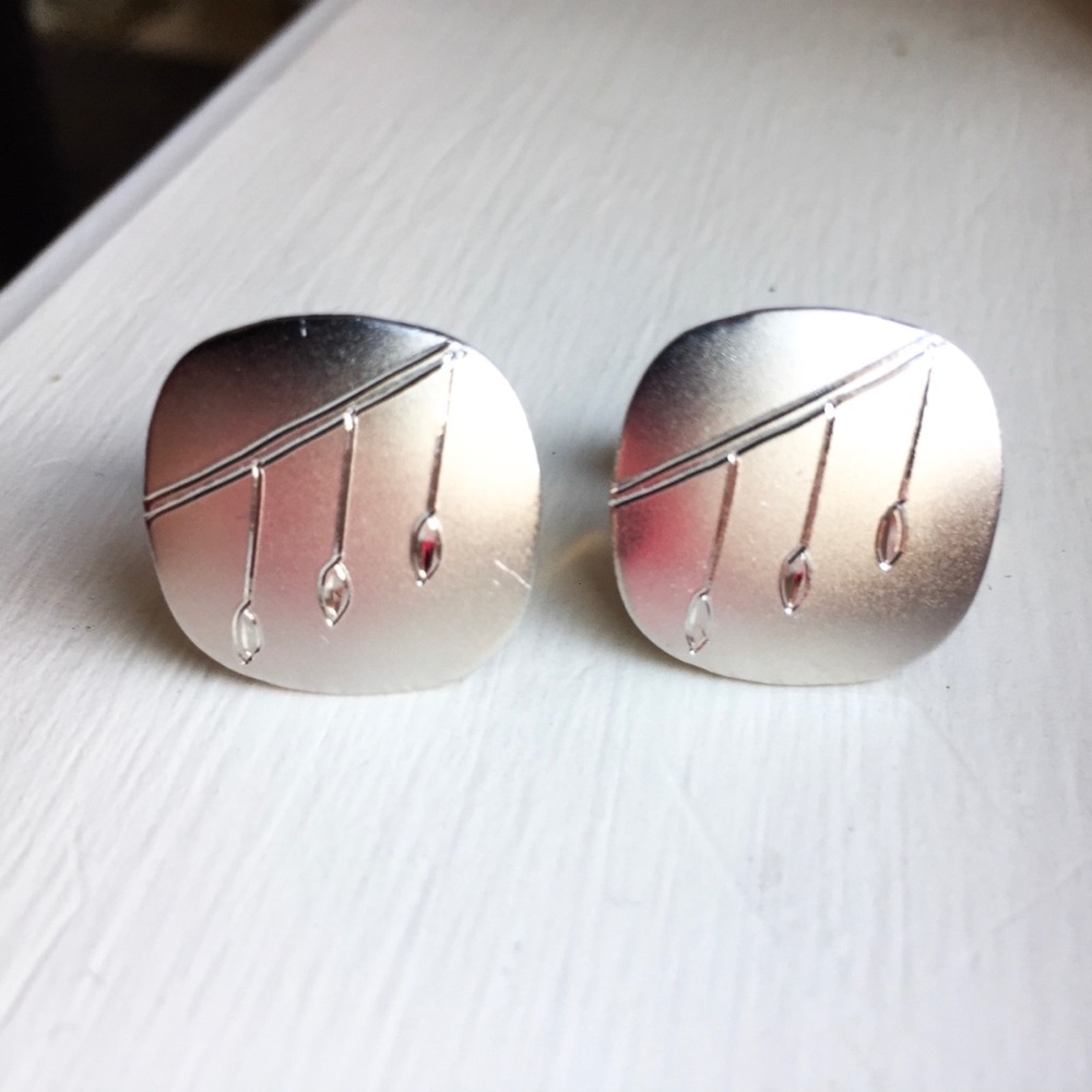Vintage Sterling Silver Cuff Links